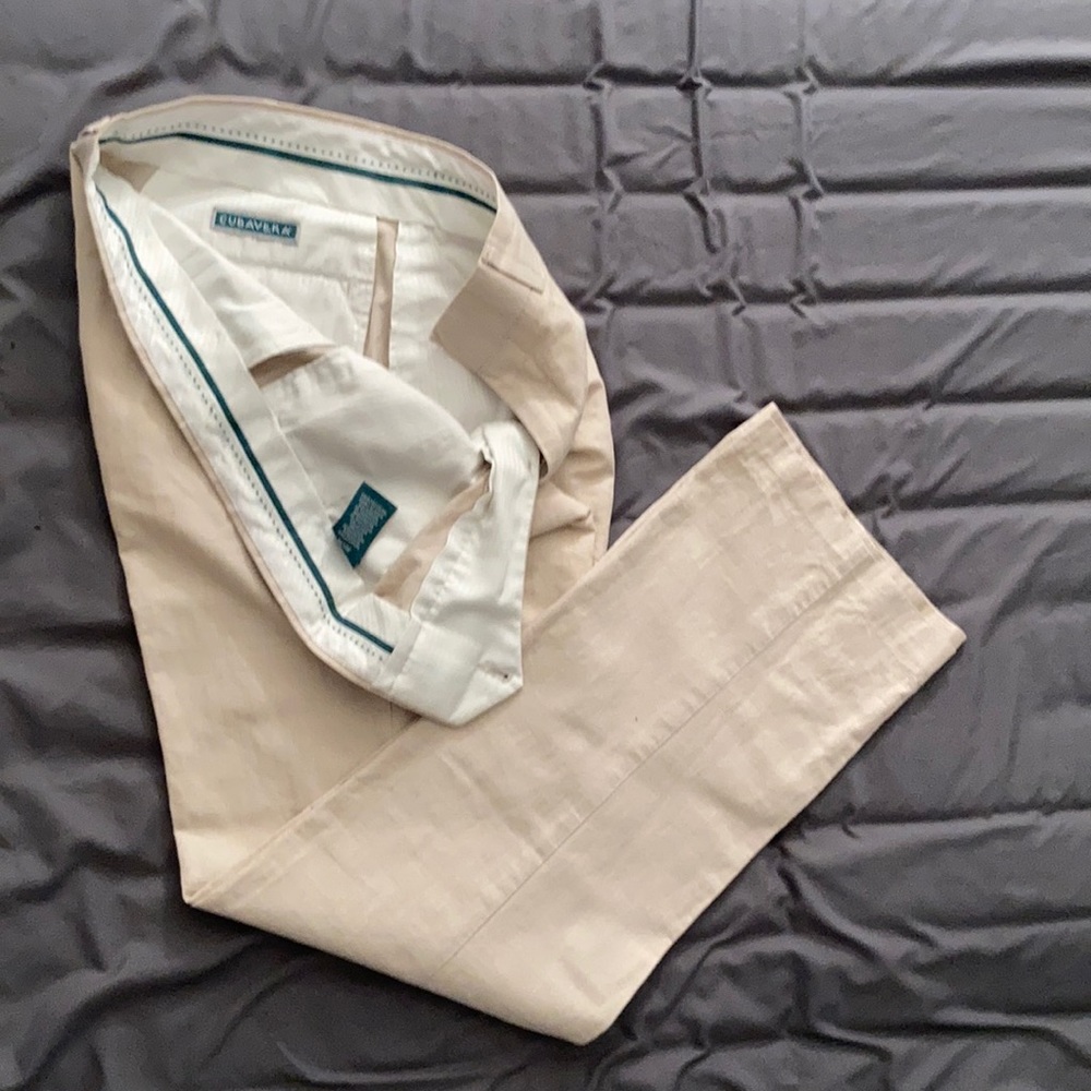 Linen dress pants, Cubavera size 30